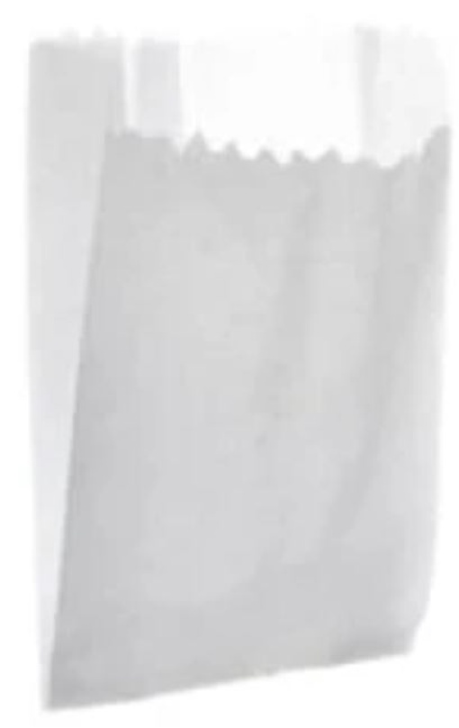 Saco Papel Branco 200x50x320 Cx.1000uni