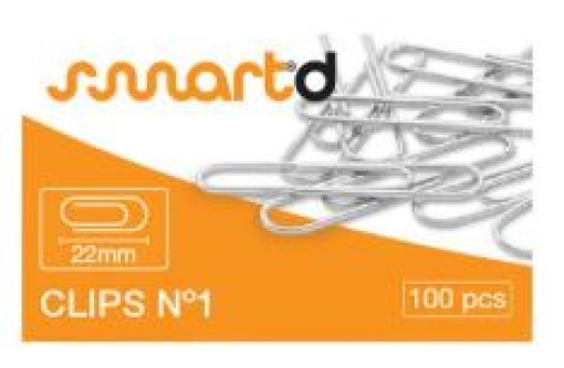 Clips SmartD Nº1 22mm Cx.100un