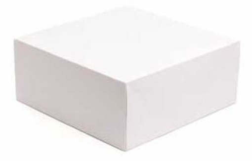 Caixa Para Bolos Cartolina Branca 30x38x10cm 50un
