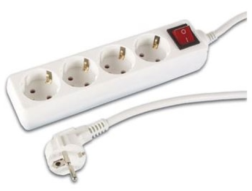 Extensao Electrica 4 Tomadas C/Interruptor 3m