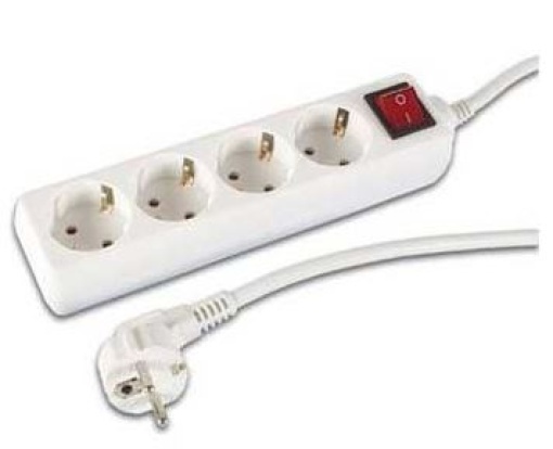 Extensao Electrica 4 Tomadas C/Interruptor 1,5m