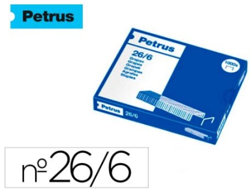 Agrafos Petrus Galvanizados 26/6 Cx.1000 (55711)