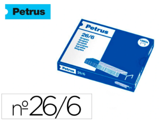 Agrafos Petrus Galvanizados 26/6 Cx.1000 (55711)