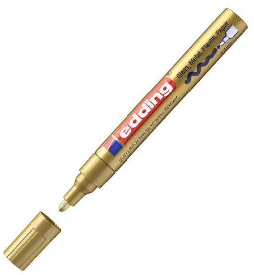 Marcador Edding 750 Ouro
