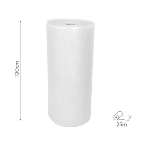 Rolo Plastico Proteçao C/Bolha de Ar 1mx25m (23234) 