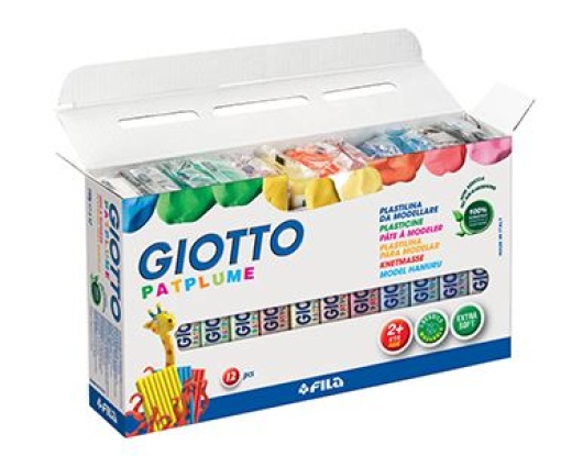 Plasticina Giotto Patplume Conjunto Sortido 12x150gr