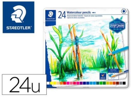 Lapis Cor Staedtler Aguarelaveis Caixa Metalica 24Cores (14610C M24)
