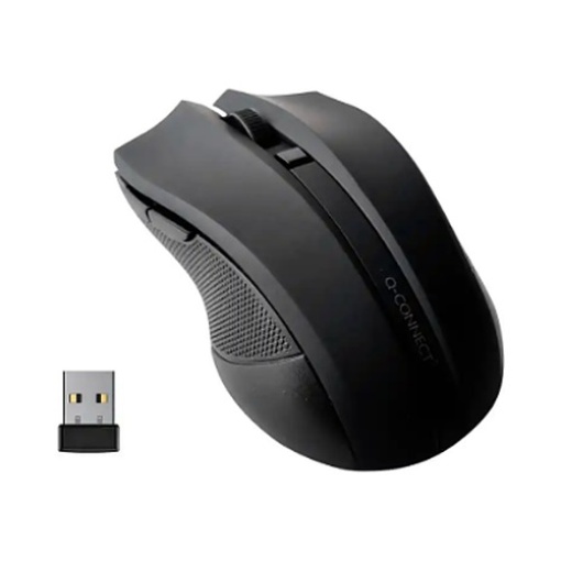 Rato Q-Connect Otico Sem Fios 1000dpi Recetor USB 2,4ghz Preto (KF10969)