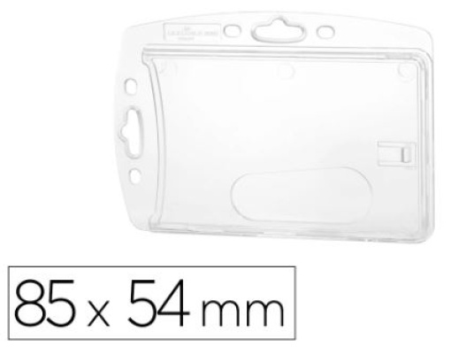 Identificador Durable Rigido Transparente 85x54mm C/Pinca