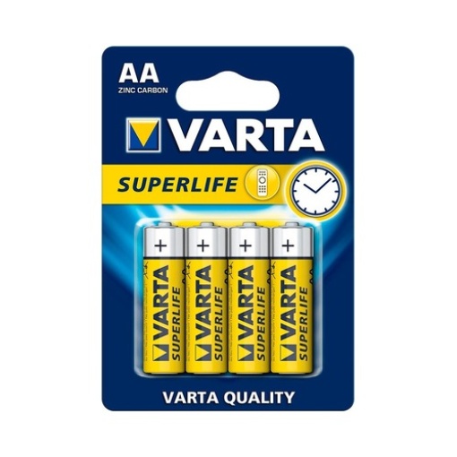 Pilha Alcalina Varta Superlife LR6 AA (Blister 4uni) 