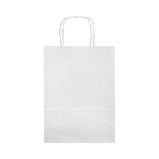 Saco Papel Q-Connect Branco Com Asa Retorcida 320x400x14mm (KF03758)