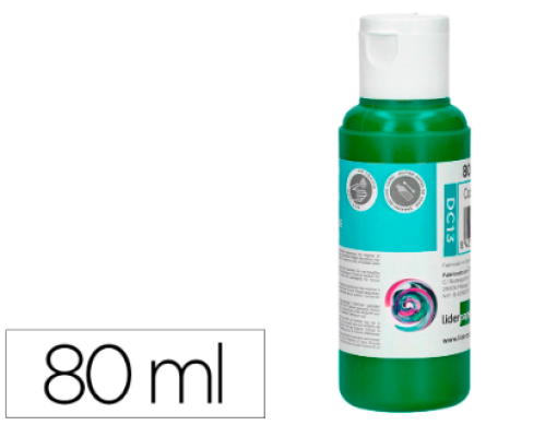 Guache Liquido Liderpapel Acrilico 80ml Verde Escuro (DC13)