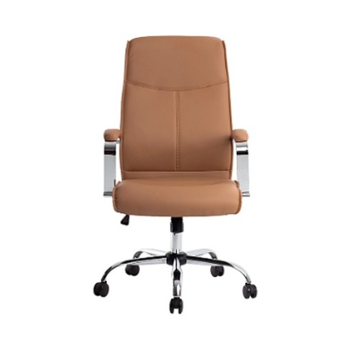Cadeira Direcao Q-Connect Modena Imitaçao Pele Cor Creme e Rodas Premium (KF04627) 