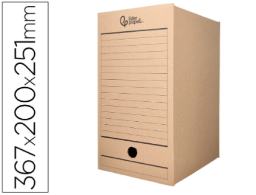 Caixa Arquivo Definitivo Liderpapel Cartao Reciclado 400gr L200 Kraft Folio (DF25)