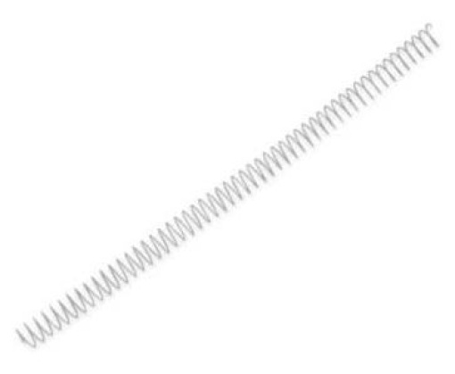 Argolas Espiral Metalicas Passo 5:1 24mm Cx 100 Prata