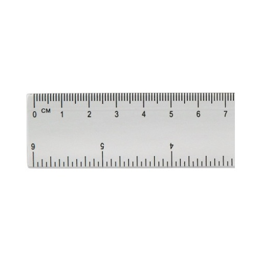 Regua Plastica Liderpapel Transparente Cristal 15cm (RG23)