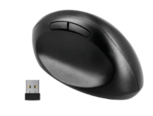 Rato Wireless Q-Connect Ergonomico Vertical Preto ( KF15116)