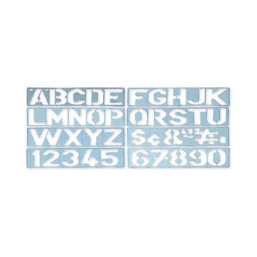 Escantilhao Liderpapel Letras e Numeros 50mm (PY02)