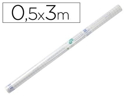 Rolo Plastico Adesivo Liderpapel 0,50mx3mt 50mic Transparente (AD06) (Forra Livros)