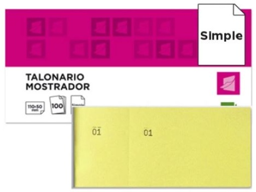 Bloco de Taloes 100fls 6/4 Amarelo (TL07)