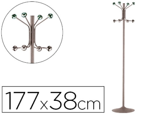 Cabide Sie Metalico 8 Suportes Cinza 177x38cm (606-G)