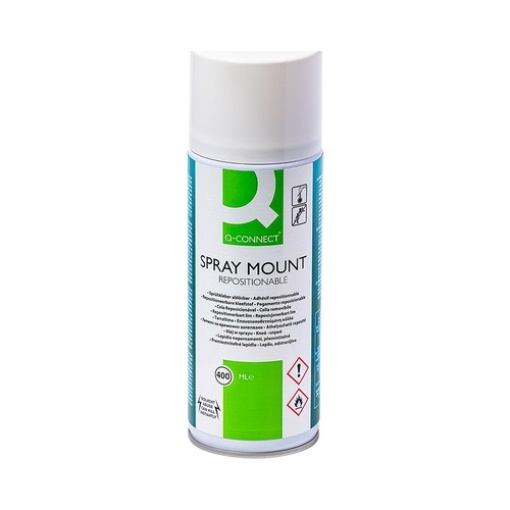 Cola Spray Q-Connect Adesivo Reposicionável 400ml (KF01071)