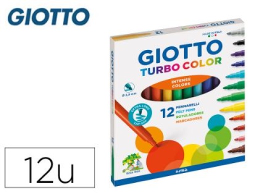 Marcador Giotto Turbo Color Cx.12 Cores (F416000)