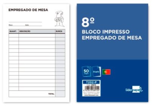 Bloco Empregado de Mesa C/Duplicado 105x155mm (T202-P)