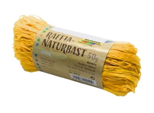 Rafia Folia Novelo 50gr Natural Amarelo (9014)