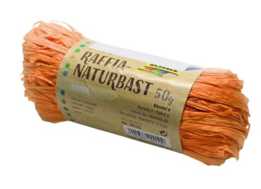 Rafia Folia Novelo 50gr Natural Laranja (9040)
