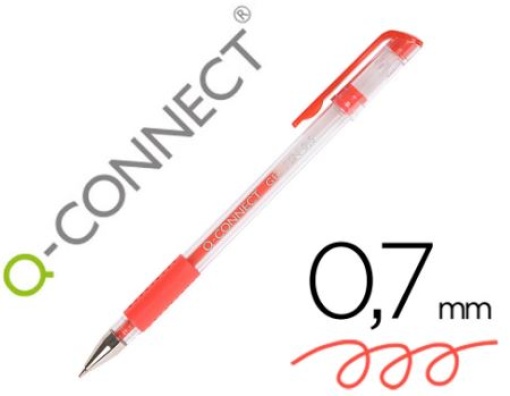 Esferografica Gel Q-Connect 0.7mm Vermelha (KF21718)
