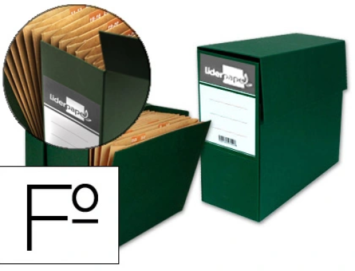 Caixa Transferencias Liderpapel Folio Verde (TR02)