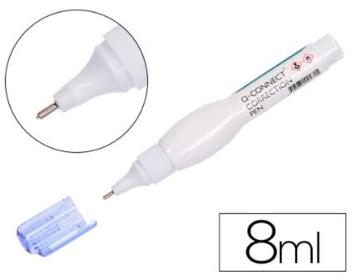 Corrector Caneta Q-Connect Ponta Metalica (KF00271)