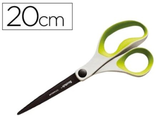 Tesoura Escritorio Scotch 20cmTtitanio Fundido Aneis Sortidos