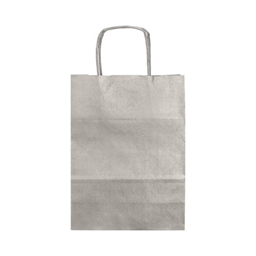 Saco Kraft Q-Connect Prata Asa Retorcida 240x100x310mm (KF18690)