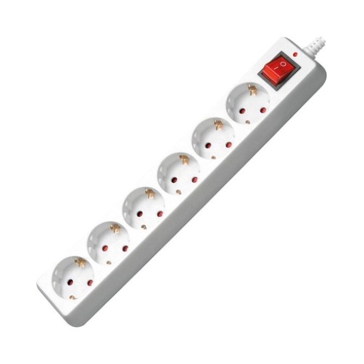 Extençao Electrica 6 Tomadas C/Interruptor e Cabo 1,4m Mediarrange