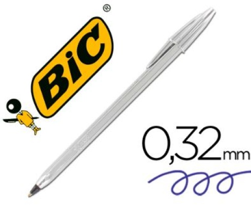 Esferografica Bic Cristal Celebration Prata Tinta Preta