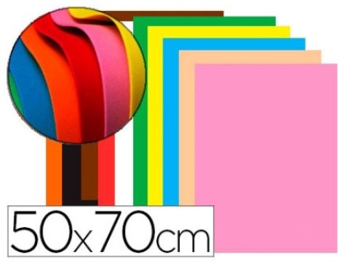 Goma Eva Liderpapel 50x70cm 60gr 1,5mm Espessura Sortida