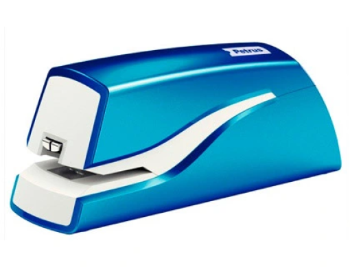 Agrafador Eletrico Petrus E-310 Wow Cap.12fls (nº10) Azul Metalizado (624822)