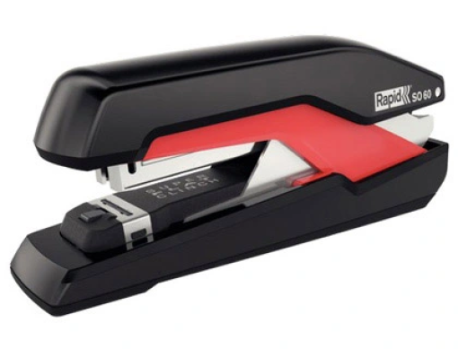 Agrafador Rapid SO60 Cap.60fls (24/6-8+- 26/6-8+) Preto/Vermelho (5000553)