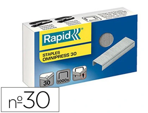 Agrafos Rapid Omnipress 30 Galvanizadas Cx.1000 (5000559)