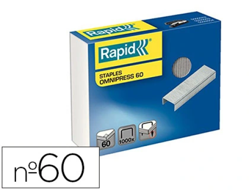 Agrafos Rapid Omnipress 60 Galvanizadas Cx.1000