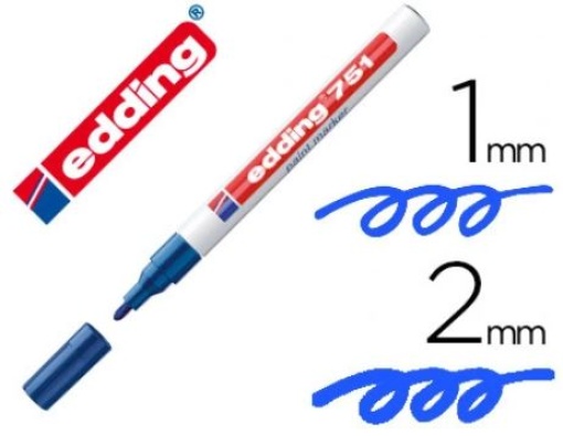 Marcador Edding 751-03 Azul