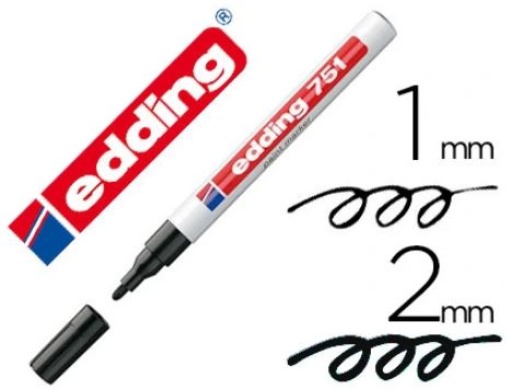Marcador Edding 751-01 Preto