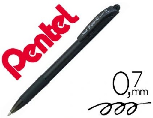 Esferografica Pentel Retratil BX417 Preta (BX417-A)