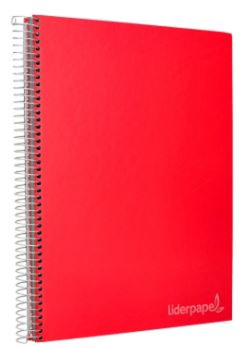 Caderno Espiral liderpapel A5 Jolly Capa Dura 140F 75gr Pautado 5 Bandas de Cores 6 Furos Cores Sortidas (BJ56)