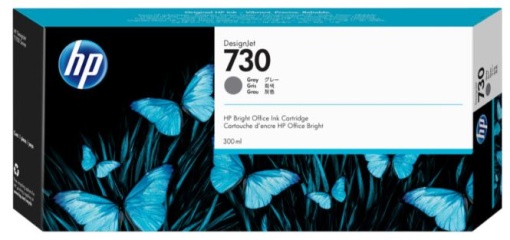 Tinteiro HP 730 DesignJet T1700 Cinzento Alta Capacidade