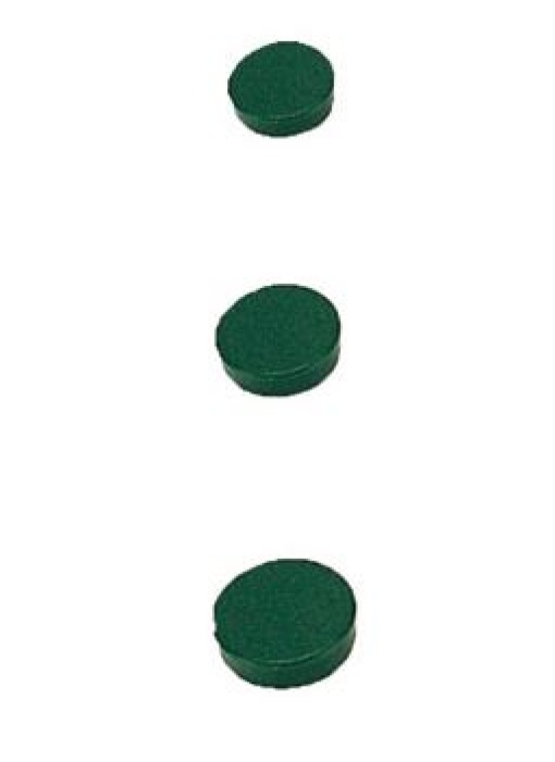 Magnetos Redondos 10mm Verde Cx.10uni (Bi-Office)