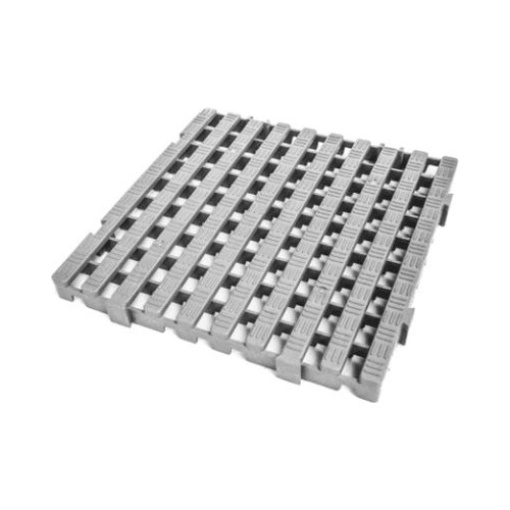 Estrado Balneario PP Rígido 50x50x2,5cm Cinza